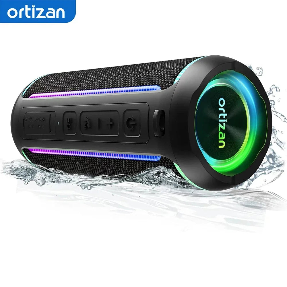 Bluetooth Speaker X30, V5.3 Wireless IPX7 Waterproof Shower Speaker,40W Hifi Stereo Sound,Tws Pairing,30H Music Playtime