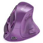 2.4G Wireless Mouse Rechargeable Bluetooth Mouse Ergonomic Vertical Mouse for Mac Windows Laptop Tablet Gaming Mause
