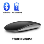 Bluetooth 4.0 Wireless Mouse Rechargeable Silent Multi Arc Touch Mice Ultra-Thin Magic Mouse for Laptop Ipad Mac PC Macbook