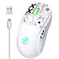 T90 2.4G Wireless Mechanical Mouse RGB Gaming Mouse Ergonomic 10 Million Keystroke 3600DPI Mouse 11 RGB Lighting Modes Mice