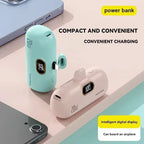30000Mah Mini Caplsule Power Bank High Capacity Charger Mini Power Supply Digital Display Fast Charge for Type-C Iphone