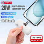 30000Mah Mini Caplsule Power Bank High Capacity Charger Mini Power Supply Digital Display Fast Charge for Type-C Iphone