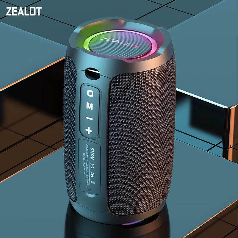 -S49 20W Portable Bluetooth Speaker Stereo Sound IPX7 Waterproof Wireless Bluetooth 5.2 Excellent Bass Performace