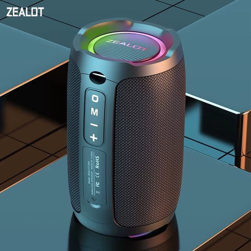-S49 20W Portable Bluetooth Speaker Stereo Sound IPX7 Waterproof Wireless Bluetooth 5.2 Excellent Bass Performace