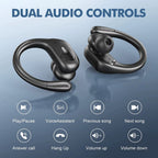 True Wireless Bluetooth 5.4 Headphones Sports Earphones TWS Waterproof Headset Power Display Noise Reduction Earbuds with HD Mic