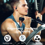 True Wireless Bluetooth 5.4 Headphones Sports Earphones TWS Waterproof Headset Power Display Noise Reduction Earbuds with HD Mic