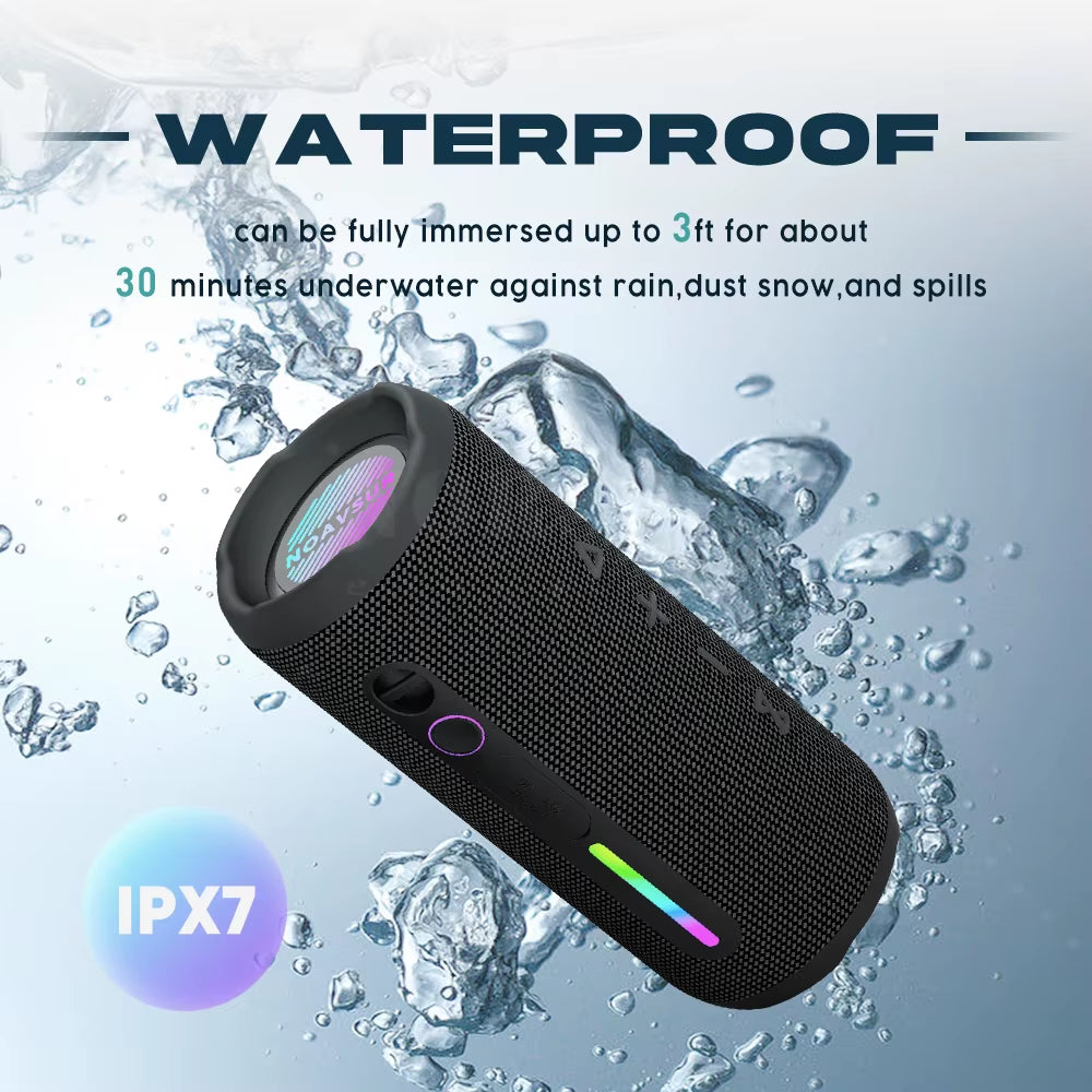 New 2025 Products Mini Portable TWS Stereo Super Bass IPX7 Waterproof Bluetooth Speakers Outdoor Loud BT Speaker with Subwoofer