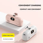 30000Mah Mini Caplsule Power Bank High Capacity Charger Mini Power Supply Digital Display Fast Charge for Type-C Iphone