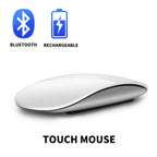 Bluetooth 4.0 Wireless Mouse Rechargeable Silent Multi Arc Touch Mice Ultra-Thin Magic Mouse for Laptop Ipad Mac PC Macbook