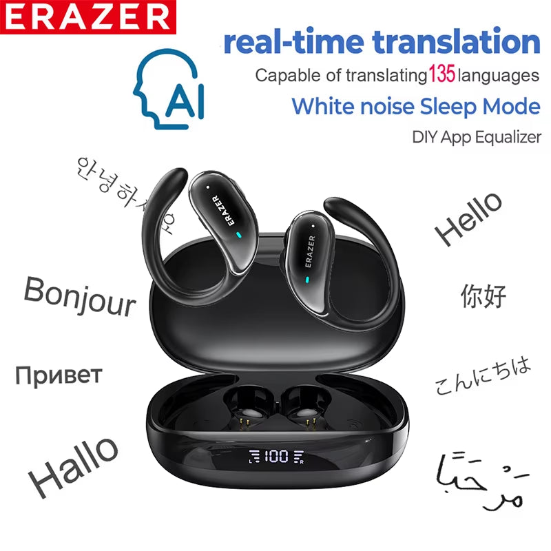 Xt80Pro TWS Wireless Bluetooth Earphones Sports Wireless Headphones Touch Control Game Mode Earhooks Headsets Waterproof