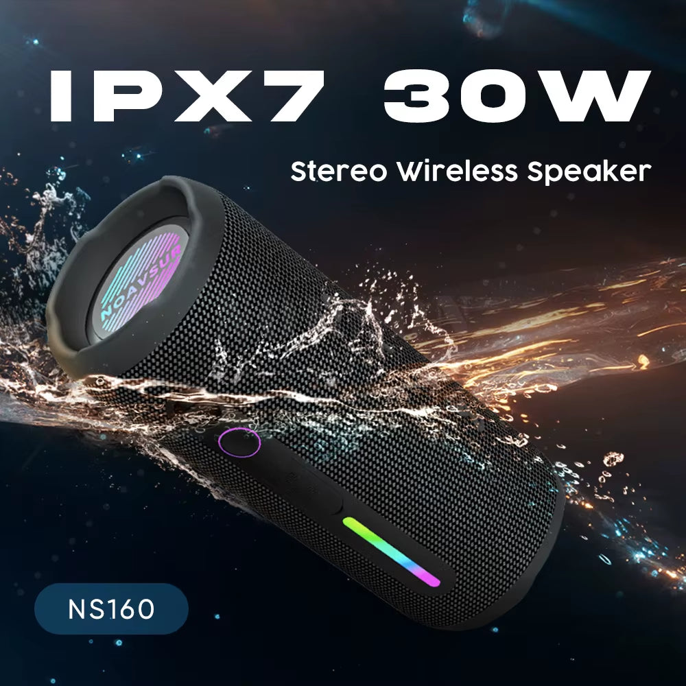 New 2025 Products Mini Portable TWS Stereo Super Bass IPX7 Waterproof Bluetooth Speakers Outdoor Loud BT Speaker with Subwoofer