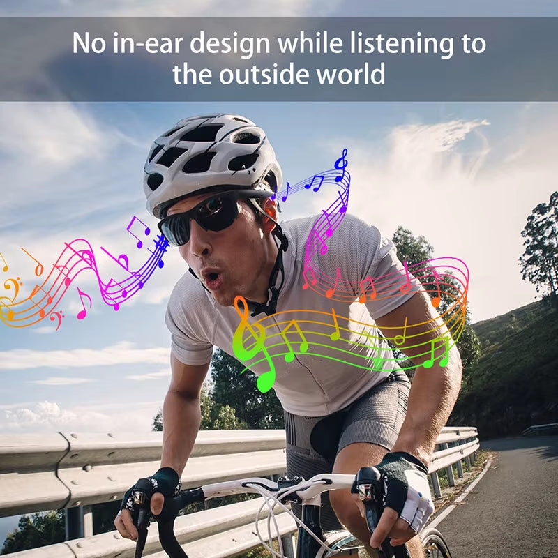 Wireless Bluetooth 5.3 Sunglasses Headphones - Enjoy Music Wirelessly Hands-Free Calling Music Outdoor Sports Eyeglasses TWS