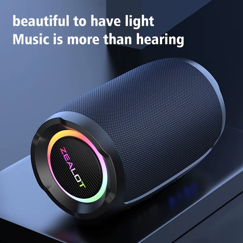 -S49 20W Portable Bluetooth Speaker Stereo Sound IPX7 Waterproof Wireless Bluetooth 5.2 Excellent Bass Performace