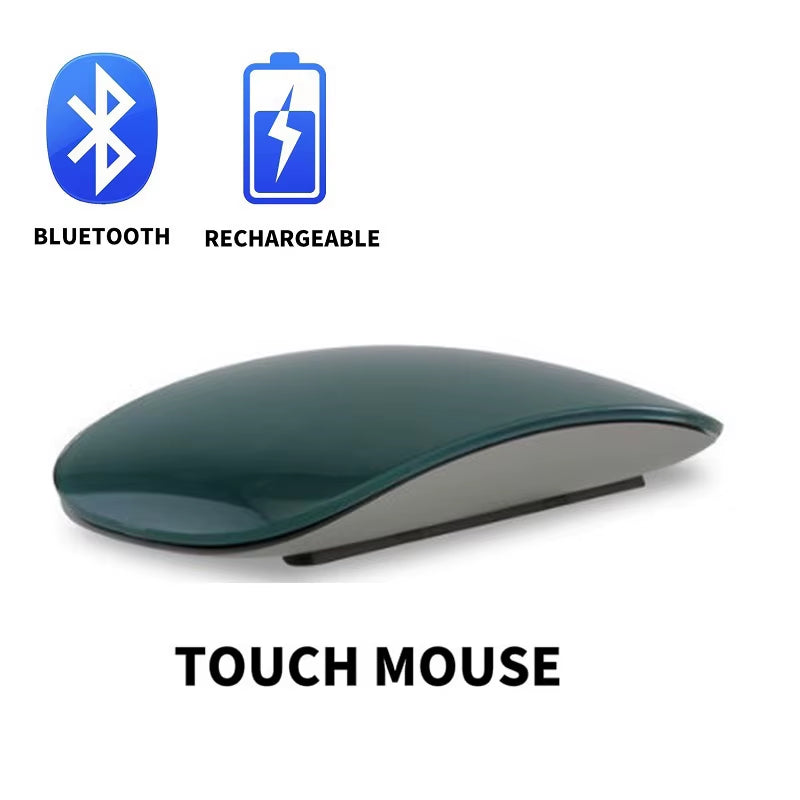 Bluetooth 4.0 Wireless Mouse Rechargeable Silent Multi Arc Touch Mice Ultra-Thin Magic Mouse for Laptop Ipad Mac PC Macbook