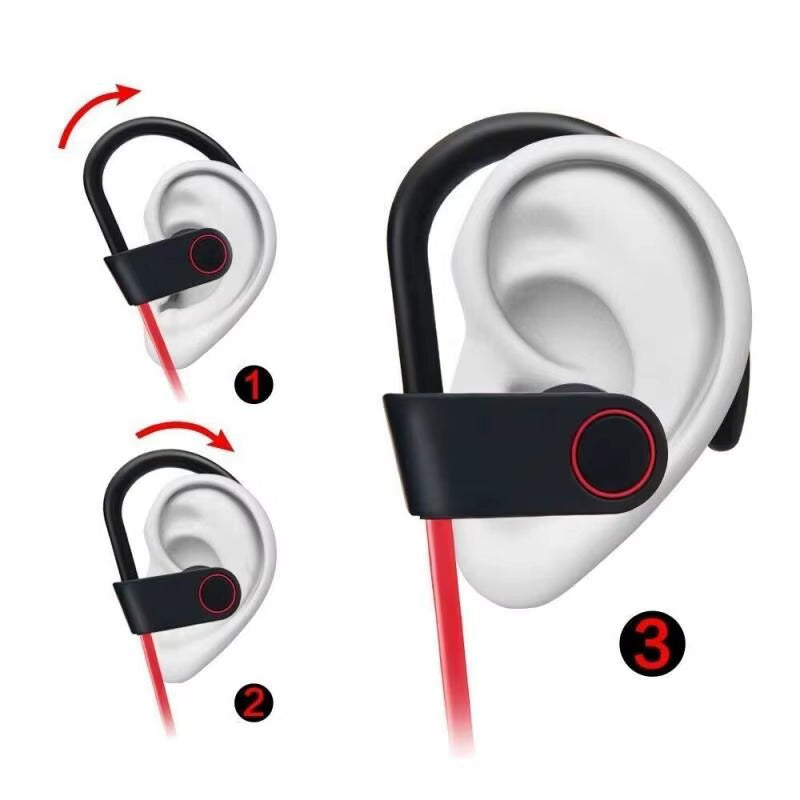 New Wireless Earphone Bluetooth 5.0 Waterproof Sports Headset Earplugs Sound Magnetic Neckband Headset Sports Ear-Hook Headphone
