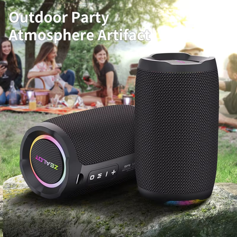 -S49 20W Portable Bluetooth Speaker Stereo Sound IPX7 Waterproof Wireless Bluetooth 5.2 Excellent Bass Performace