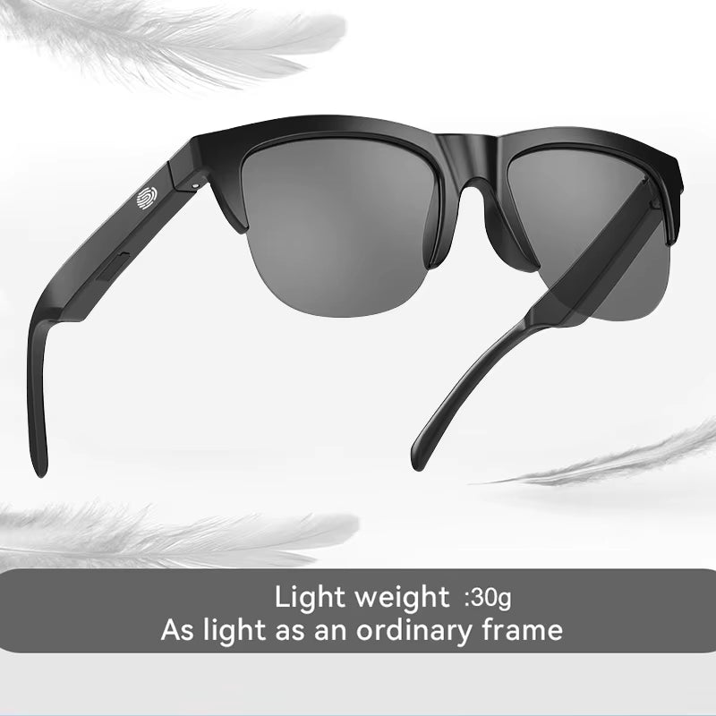 Wireless Bluetooth 5.3 Sunglasses Headphones - Enjoy Music Wirelessly Hands-Free Calling Music Outdoor Sports Eyeglasses TWS