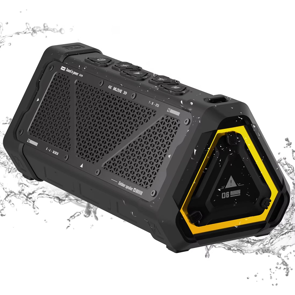 P3 Outdoor Bluetooth Speaker, 40W Output Power Bluetooth 5.3 Speaker ,Stereo Sound IPX7 Waterproof,Micro SD Card,Rgb Light