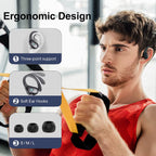 True Wireless Bluetooth 5.4 Headphones Sports Earphones TWS Waterproof Headset Power Display Noise Reduction Earbuds with HD Mic