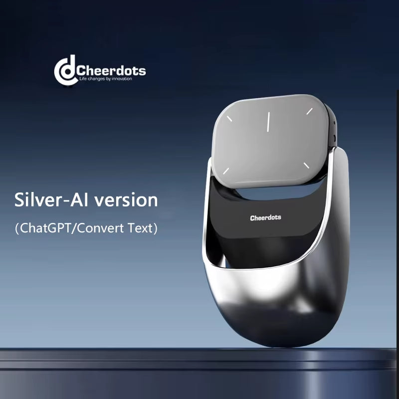 Cheerdots 2 Detachable Air Mouse Wireless Touchpad Laser All-In-One AI Recording Chatgpt Mobile Presenter Remote Control Custom