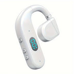 One Ear Headset Open Ear Air Conduction Headphones Wireless Headset Earpiece with Microphone for Cell Phones 30H Playtime