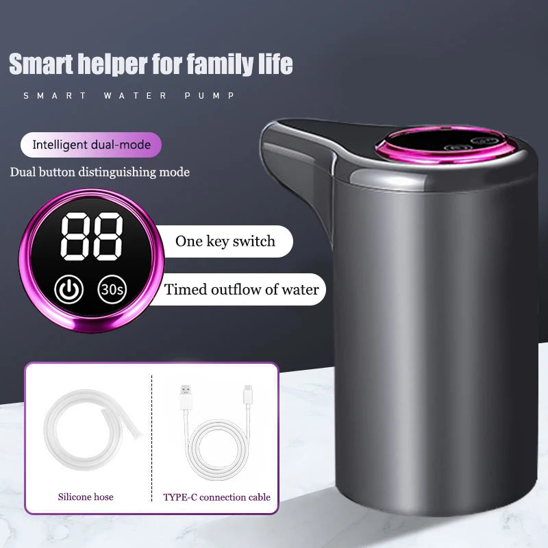 Electric water dispenser, smart household automatic drinking machine for barreled and purified water, USB charging