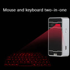 Clavier laser virtuel Bluetooth portable, projecteur sans fil avec fonction souris, compatible avec iPhone, tablette, ordinateur et téléphone.
