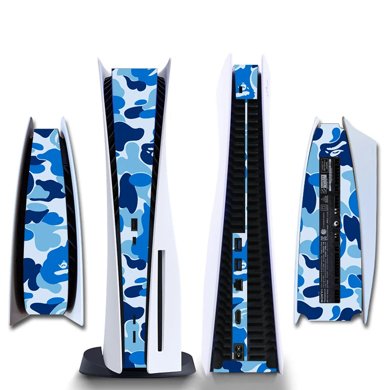 Autocollant / skin central pour PS5 (version disque), coque de protection et décoration, accessoire de remplacement pour console