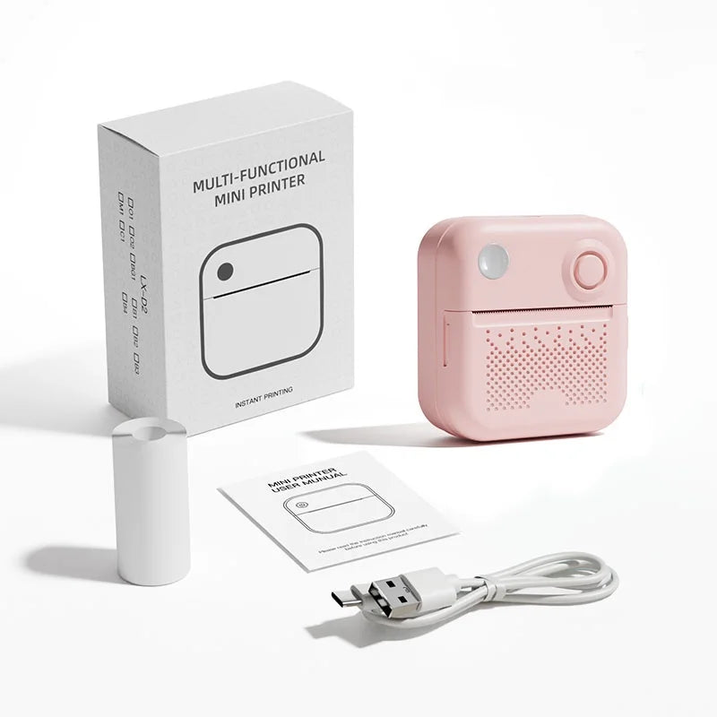 Imprimante portable Dolewa D3, thermique, pour étiquettes, papiers autocollants et photos, mini format, idéale pour impression rapide et sans erreur
