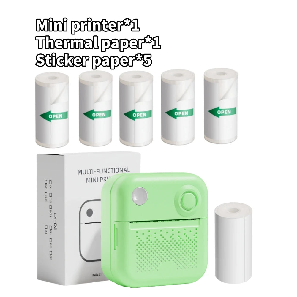 Imprimante portable Dolewa D3, thermique, pour étiquettes, papiers autocollants et photos, mini format, idéale pour impression rapide et sans erreur
