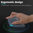 Souris verticale ergonomique multi-appareils, rechargeable, sans fil 2.4G/Bluetooth, avec boutons réglables, pour PC et tablette