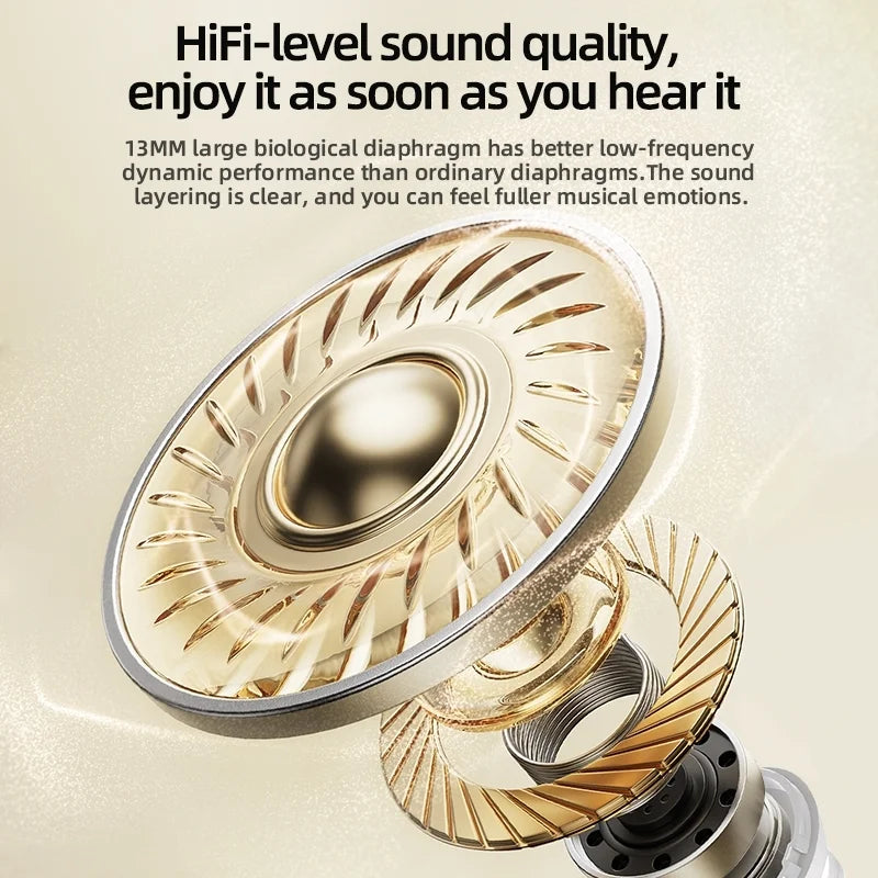 Écouteurs sans fil AT2, intra-auriculaires, réduction de bruit, avec boîtier de charge, son stéréo HiFi