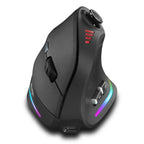 Souris verticale ergonomique ZELOTES F18, sans fil 2.4G/Bluetooth, 24 000 DPI, programmable, gaming, pour PC et portable