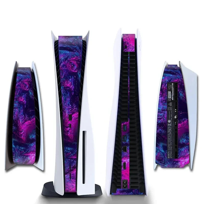 Autocollant / skin central pour PS5 (version disque), coque de protection et décoration, accessoire de remplacement pour console