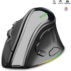 JOMAA – Souris sans fil AI 2.4G/Bluetooth, enregistrement vocal, reconnaissance vocale, 1600 DPI, USB, recherche intelligente