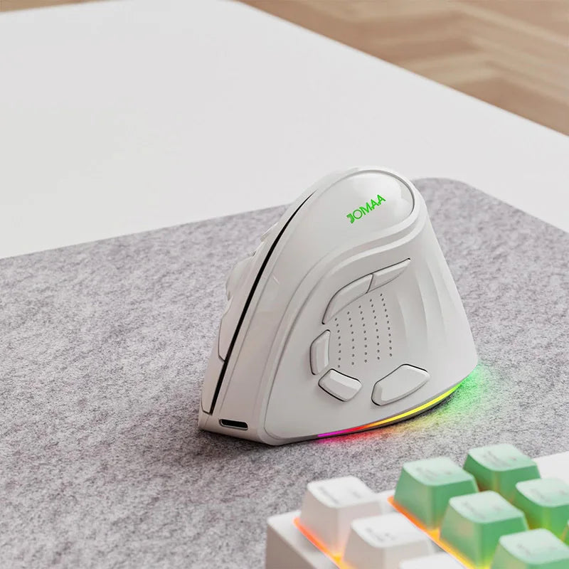 JOMAA – Souris sans fil AI 2.4G/Bluetooth, enregistrement vocal, reconnaissance vocale, 1600 DPI, USB, recherche intelligente