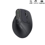 Souris verticale ergonomique multi-appareils, rechargeable, sans fil 2.4G/Bluetooth, avec boutons réglables, pour PC et tablette