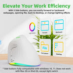 JOMAA – Souris sans fil AI 2.4G/Bluetooth, enregistrement vocal, reconnaissance vocale, 1600 DPI, USB, recherche intelligente