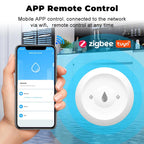 Tuya ZigBee Smart Water Sensor Leak Detector Flood Water Leakage Alarm Smart Life Notification Alerts Work With Zigbee Gateway