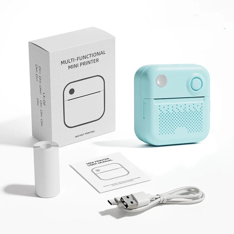 Imprimante portable Dolewa D3, thermique, pour étiquettes, papiers autocollants et photos, mini format, idéale pour impression rapide et sans erreur