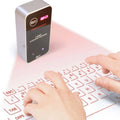 Clavier laser virtuel Bluetooth portable, projecteur sans fil avec fonction souris, compatible avec iPhone, tablette, ordinateur et téléphone.