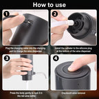 Intelligent Wine Aerator Dispenser Rechargeable One Touch Electric WineDecanter Liquor Dispenser Set Bar Party Wine Accessories