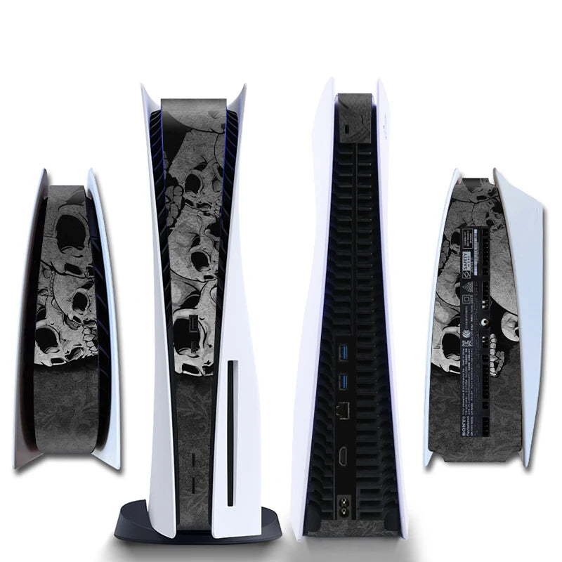 Autocollant / skin central pour PS5 (version disque), coque de protection et décoration, accessoire de remplacement pour console