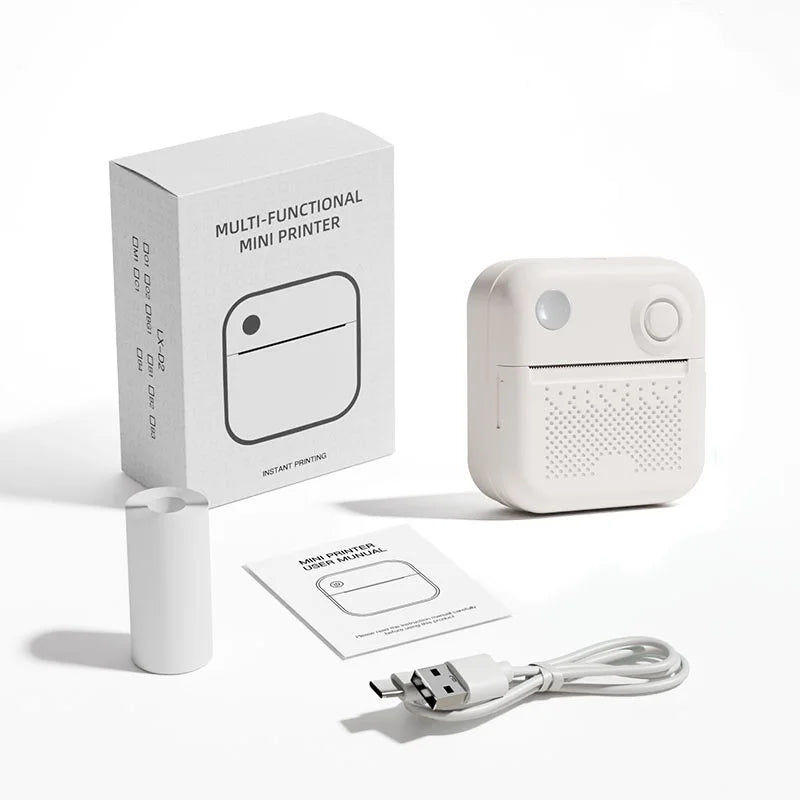 Imprimante portable Dolewa D3, thermique, pour étiquettes, papiers autocollants et photos, mini format, idéale pour impression rapide et sans erreur