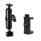 Car Phone Holder for Video Recording Articulated Cellphone Support for Mobile Filming Pov Telephone Iphone Car Seat Mount Stand