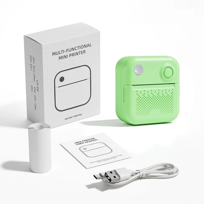 Imprimante portable Dolewa D3, thermique, pour étiquettes, papiers autocollants et photos, mini format, idéale pour impression rapide et sans erreur