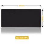 XXL Mouse Pad Black Mousepad Gamer Lager Computer PC Desk Mat 900X400 Keyboard Anime Office Carpet Playmat Kawaii Extended Rug