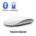 Bluetooth 4.0 Wireless Mouse Rechargeable Silent Multi Arc Touch Mice Ultra-Thin Magic Mouse for Laptop Ipad Mac PC Macbook