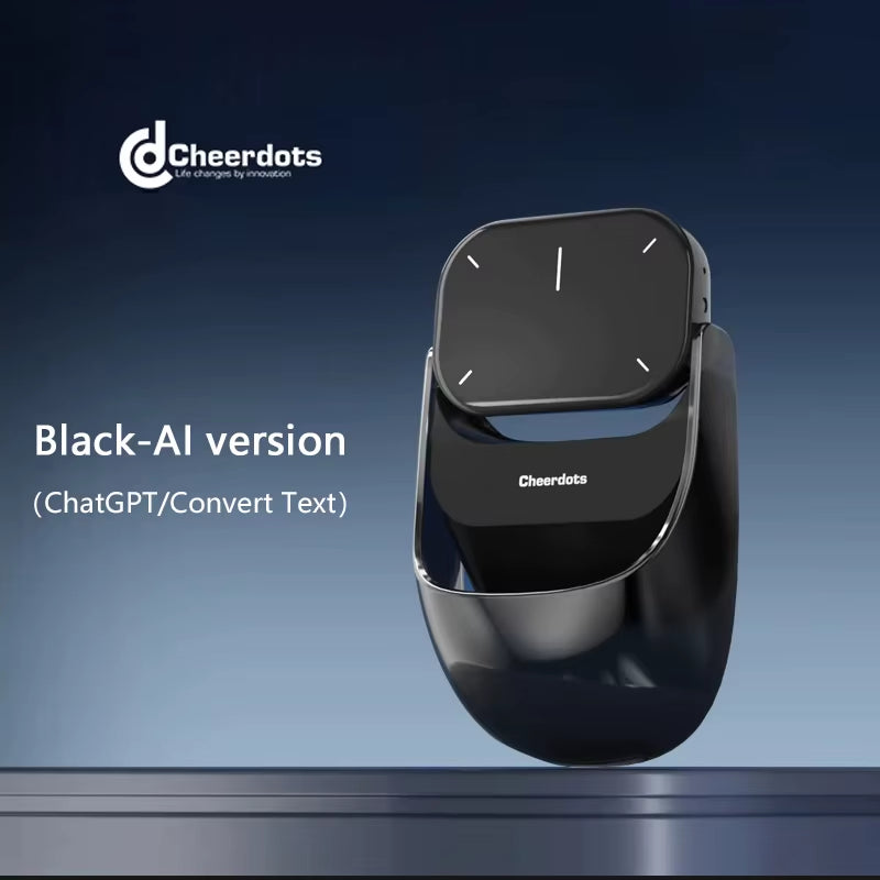 Cheerdots 2 Detachable Air Mouse Wireless Touchpad Laser All-In-One AI Recording Chatgpt Mobile Presenter Remote Control Custom