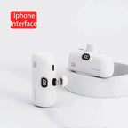 30000Mah Mini Caplsule Power Bank High Capacity Charger Mini Power Supply Digital Display Fast Charge for Type-C Iphone